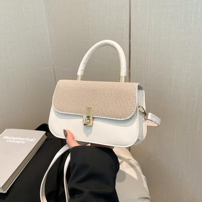 Bolsa pequena 2025 nova moda primavera e verão bolsa quadrada pequena axila bolsa feminina textura estilo estrangeiro ombro bolsa mensageiro