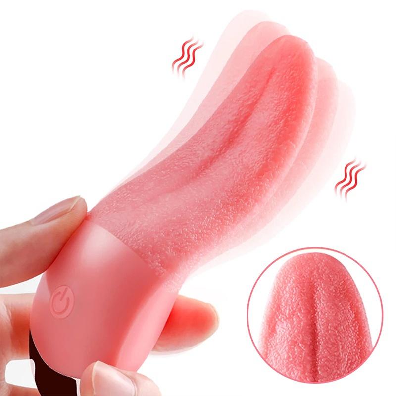 Powerful Tongue Licking Vibrator Women Clitoris Nipples Stimulator G-Spot Vibrating Female Vagina Massager Adult Sex Toys