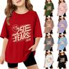 Kids Short Sleeve T Shirt 250 Years Commemorative Graphic Tee Independence Day 1776 2026 Casual Fit Cotton Top for Boys and Girls