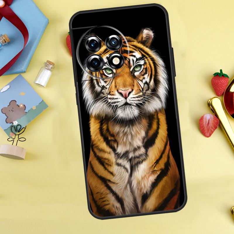 Animal Tiger Art Case For OnePlus 13T 13R 12 12R 15 13 11 10 10T 8T Nord 5 CE 2 3 4 Lite Nord N20 N30 Cover