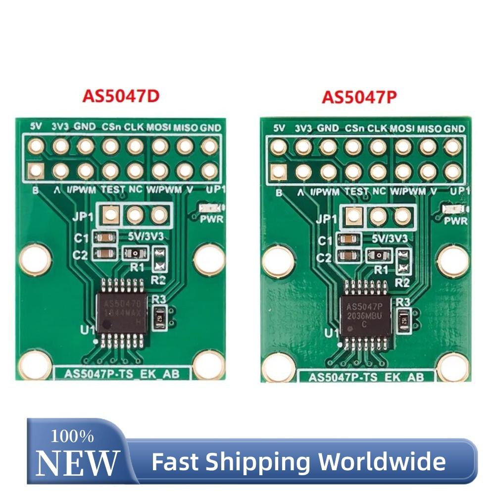 AS5047D AS5047P Magnetic Encoder Board for SimpleFOC VESC Doggo SPI ABI Motor Driver Robotics 3.3V 5V 26x22mm