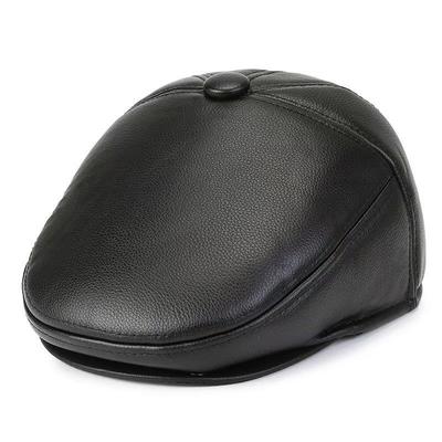 Men's Mink Fur Duckbill Cap for Middle-Aged & Elderly: Casual Autumn/Winter Outdoor Hat for Grandpa