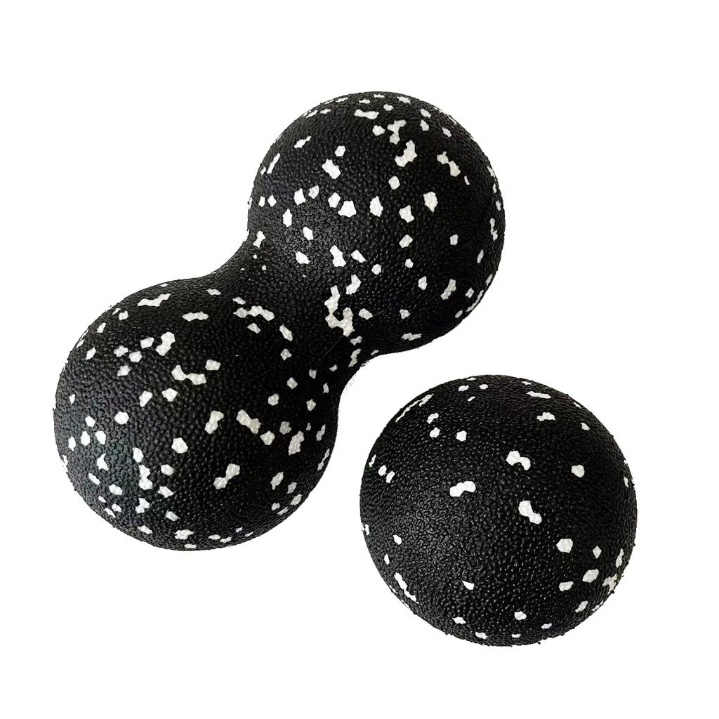 8X16cm EPP Erdnuss Faszienkombination Doppelball Muskel Fußentspannung Yoga Fitness Massagebälle Zervikale Rehabilitationswerkzeuge