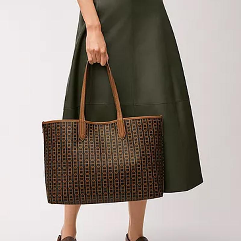 New FOSSIL PVC Tote Bag, Shopping Bag, Handbag, Shoulder Bag Regular Women's Brown ZB1867914