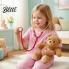 Pretend Play Medical Kit Stethoscope Prop Fake Doctor Nurse Costume Accessories Plastic Halloween Accessories Toy for Role Play Cosplay,