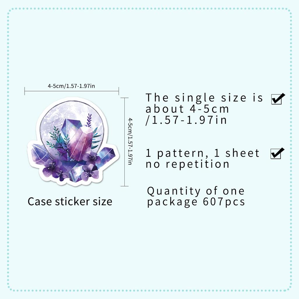 607 Trendy Cartoon Graffiti Stickers: Creative, Waterproof Decorations for Journals, Storage Boxes, and Water Bottles