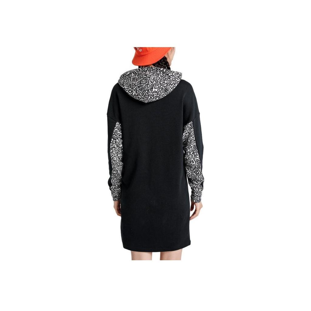 Puma Logo Print Hooded Long Sleeve Dress Women Dress 598686-01