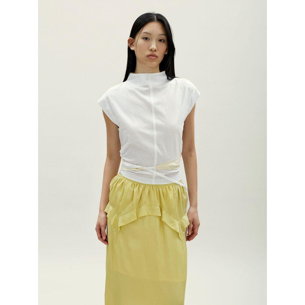 Anggae Triangle Wrap T-Shirt Ivory