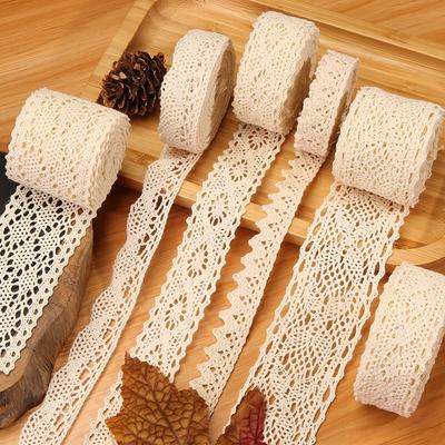 Hollow Lace Handmade Diy Decorative Lace Strap Clothing Clothes Tablecloth Curtains Fabric Material Cotton Thread Lace Edge