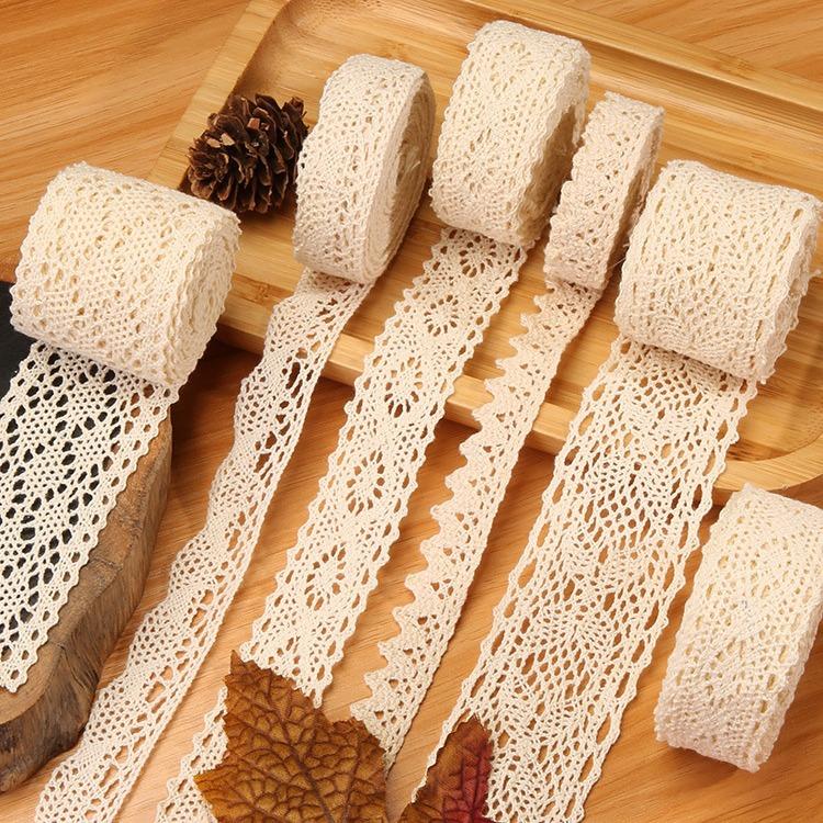 Hollow Lace Handmade Diy Decorative Lace Strap Clothing Clothes Tablecloth Curtains Fabric Material Cotton Thread Lace Edge