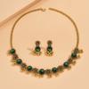 Pendant Necklace Earrings Set Beads Women Jewelry Set Temperament Tassel Jewelry Set  Gifts