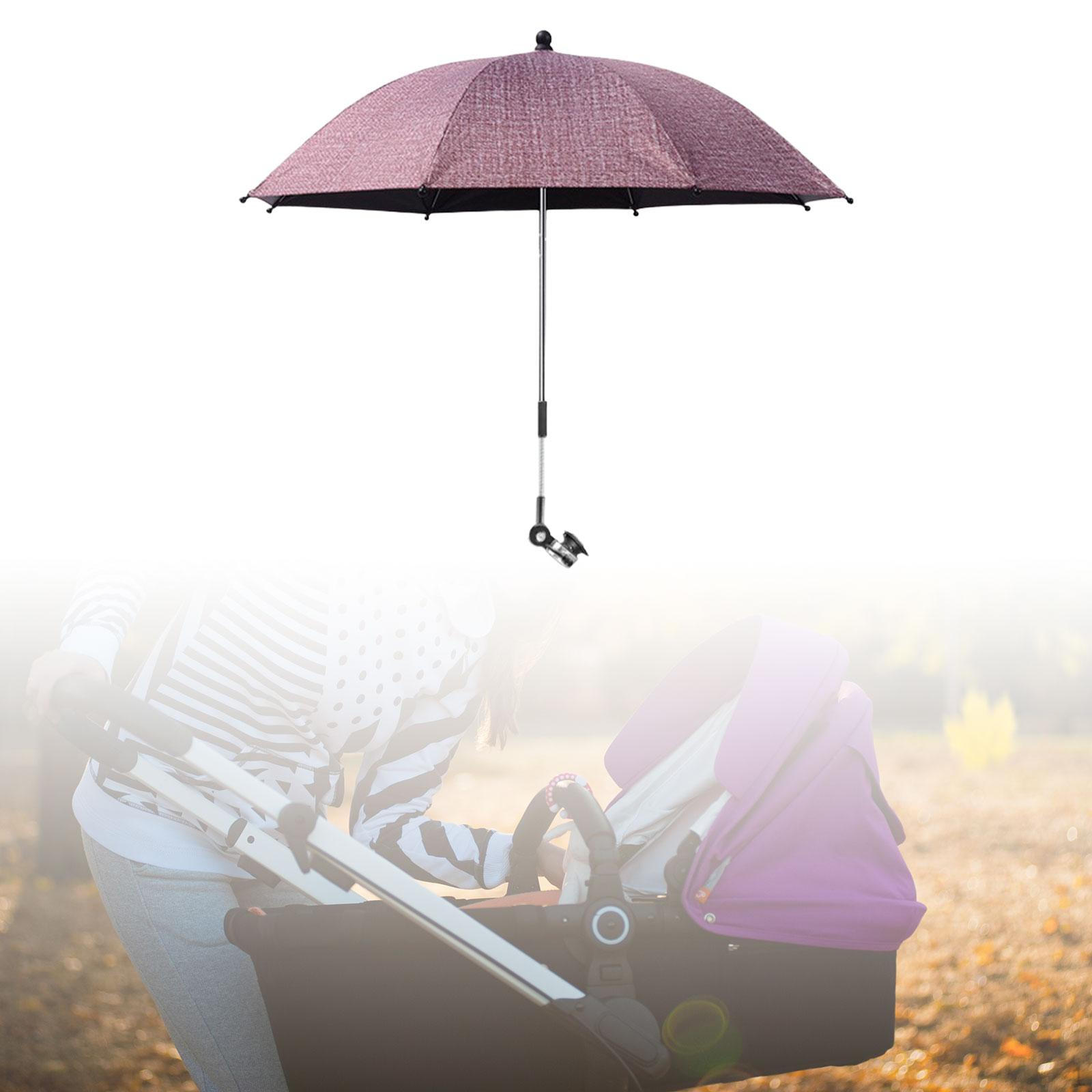 

Зонт для детской коляски с зажимом, зонтик от солнца, защита от солнца для коляски red