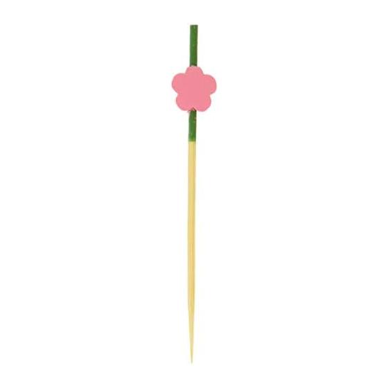 Professional Kanzashi Skewers 9cm Sakura - Approx. 100 Pcs - For Japanese Cuisine Presentation - Long Skewers (Approx. 9cm) Designed As Kanzashi