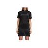 Adidas Originals Casual Breathable Comfortable Short Sleeve Dress Women Dresses Black DX4299