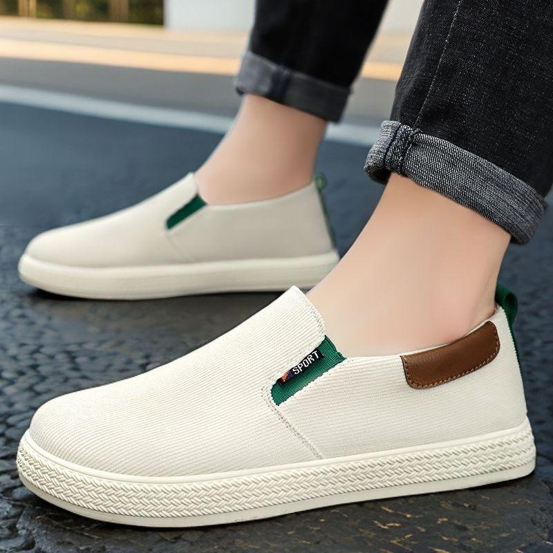 Shoes men's summer soft soles are not tired feet breathable casual single shoes one pedal tooling shoes