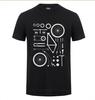2024 Funny Tshirt Print Bicycle MTB T Shirts Mountain Biker Exploded Into Parts Tee Shirt Group Team Clothing Tshirt Men
