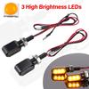 8mm 12V Motorcycle Turn Signal Light Lamp Indicators Blinker 3 High Brightness LED Led  for Honda Yamaha Kawasaki Cafe Racer