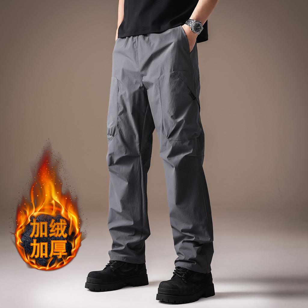 High-end American Outdoor Tooling Charging Pants Men's Summer Thin Quick-drying Sports Mountaineering Waterproof Casual Straight Trousers
