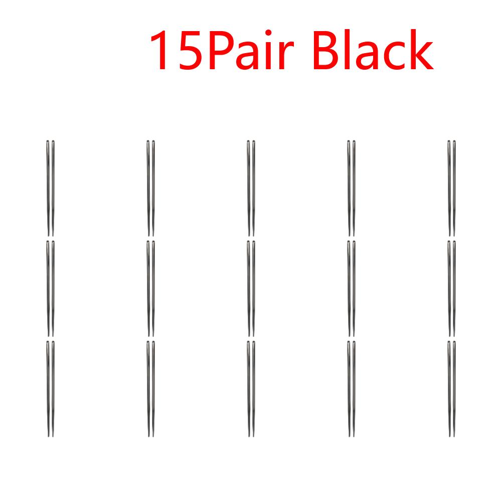 Stainless Steel Reusable Chopsticks Portable Colorful Environmental Protection Food Sticks Anti-skid  Kitchen Tableware Dishware