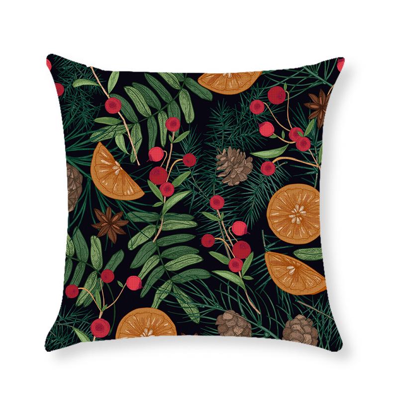 Home Christmas Throw Pillow Cover Holiday Home Cushion Cushion Cover Sofa Side Sleeping