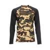 SIMMS Fishing Clothes Luya Long-sleeved Round-neck T-shirt Men's Sunscreen Quick-drying Breathable
