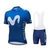 Movistar Team Short Sleeve Cycling Clothing MTB Ropa Ciclismo Quick Dry Summer Sportswear Outdoor Bicycle Clothes Bib Shorts