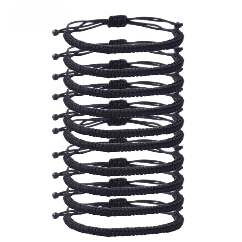 Red Thread Buddhist Bracelets Adjustable Size for Women Men Handmade Knot Amulet Red Rope Lucky Bracelet Charm Jewelry