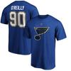 Unterstützt NHL Blues Eishockey T-Shirt, Amerikanischer Sport lockere Passform, Übergröße schnelltrocknendes T-Shirt, Kurzarm