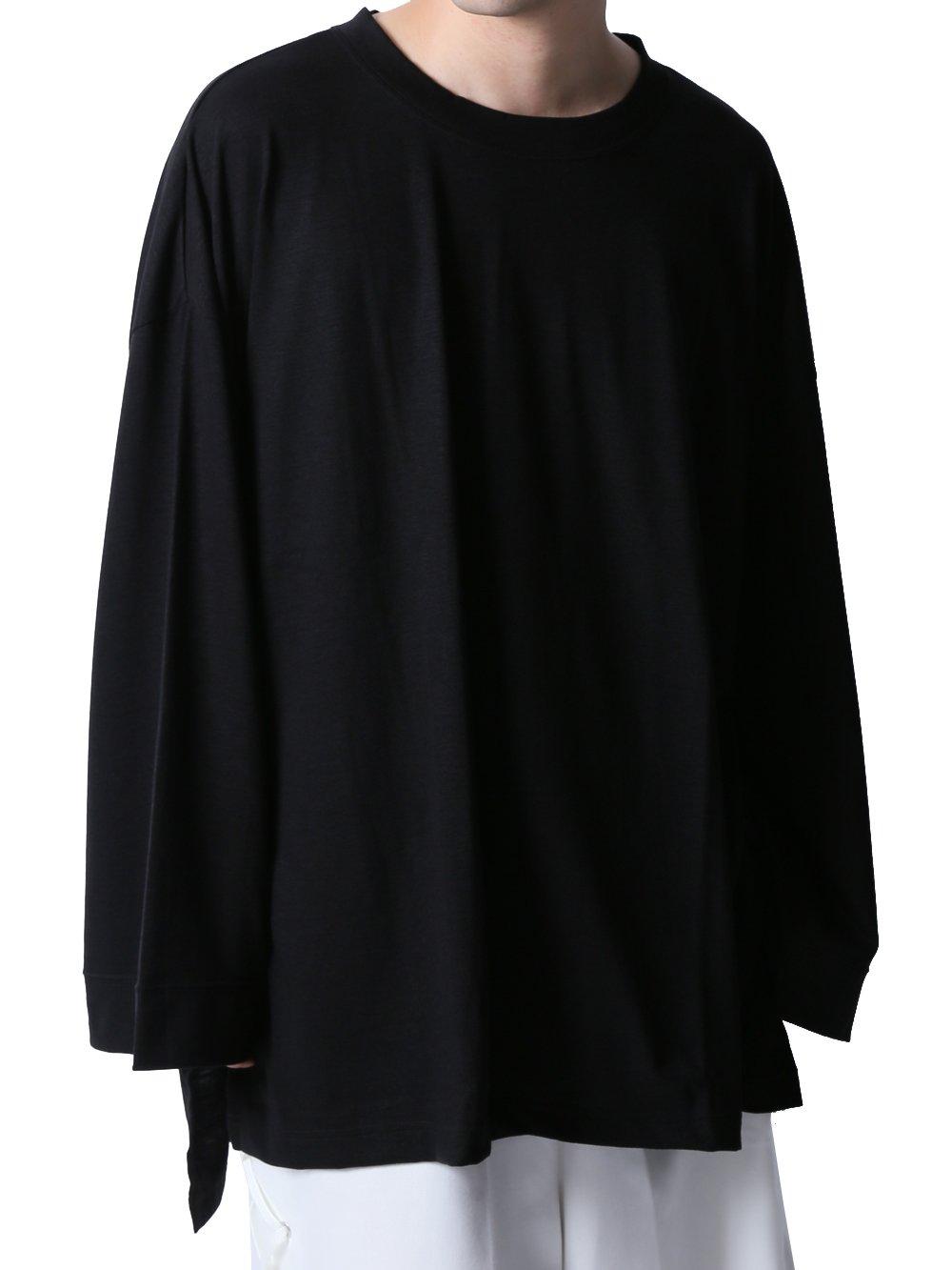 

AS SUPER SONIC Модный черный мужской лонгслив с широкими рукавами чёрный