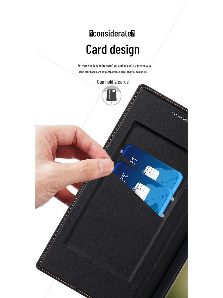 Samsung S25Ultra/S24Plus+ Magnetic Flip Cover with Card Holder