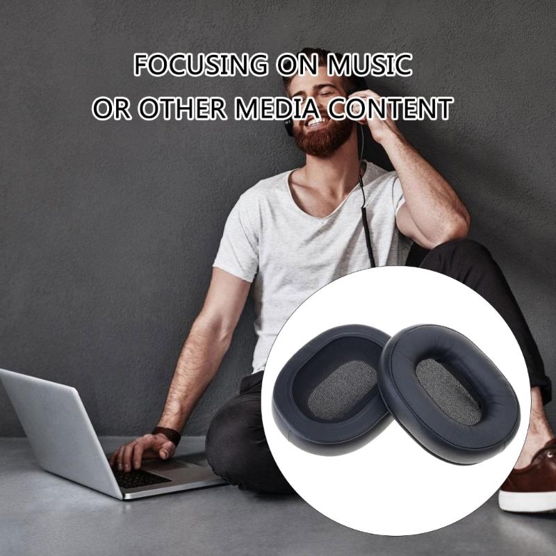 1 Pair Comfortable Ear Cushions Earphone Cover Protective Earcup Earpads for RP-HD601N HD605N HD805N Spare Earmuffs