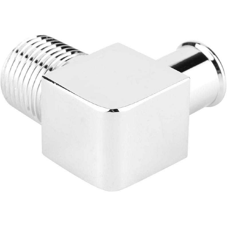 Heater Hose Connector, Heater Hose Fitting, Aluminum Alloy Heater Hose Fitting 90 Degree Connector 1/2in NPT to 5/8in Hose Barb