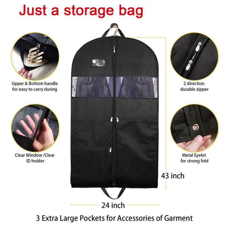 Good-Storage Bags For Travel And Storage, Large Mesh Pockets, Closet Organizer, Suitable For Multiple Suits And Accessories
