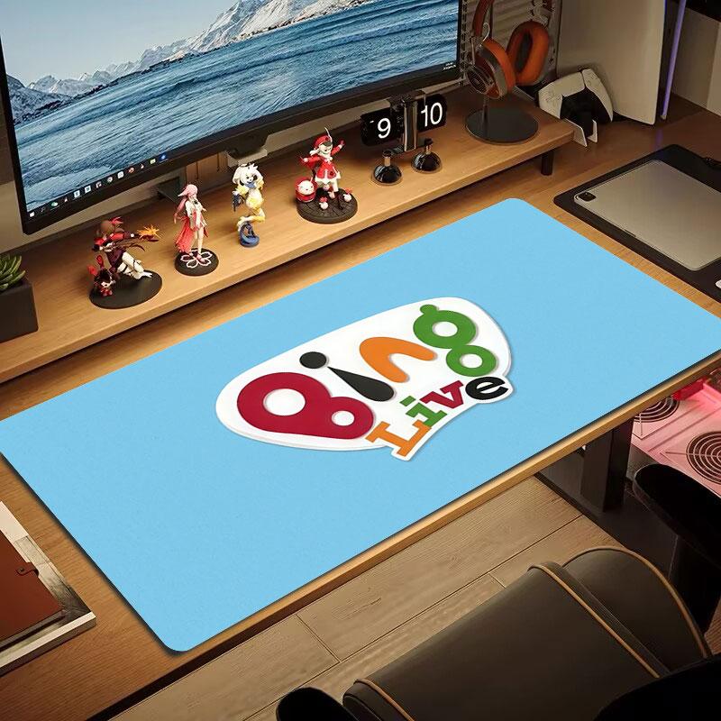 Bing Large Size Mouse Pad Large Gaming Table Cushion Non-slip Laptop Tablet Big Mousepad XXL Mat Mini PC Playmat With Lock edge
