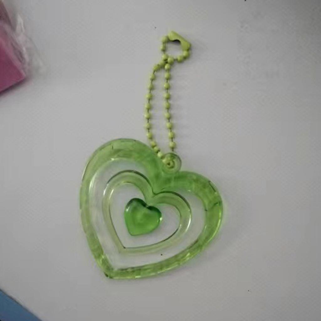 Cute Love Heart Keychain Car Key Chain Ring Heart Pendant Keyrings Party Favor for Handbag Purses Bag Wallet-Decoration