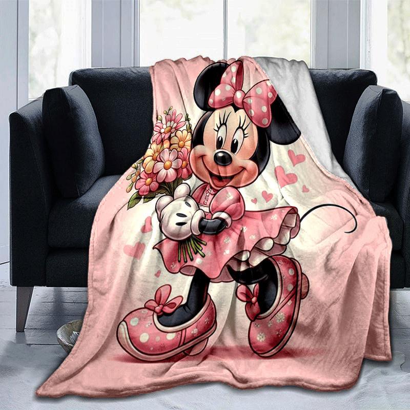 

1pc Minnie Printing Blanket - Soft, All-Season Throw for Living Room, Bedroom,Travel 80cmx120cm(31inx47in)