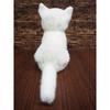 Graceful Cat (Made in Japan) Sitting White Cat Plush Toy, 22cm Long, I-6855