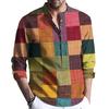 Men's Shirt Classic Button-Down Stylish Spring Autumn Casual Retro Design Versatile Shirt Male Accessories