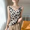 V-neck Satin Broadband Suspender Summertime Latest Multi-color Inner Loose and Versatile Suit Base Suspender Top