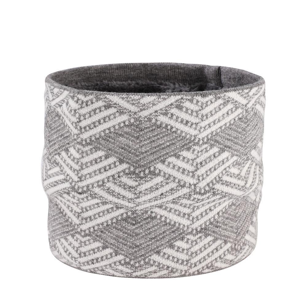 High Quality Fleece Lined Knitted Scarf Double-Layer Warmer Neck Tube Winter Neck Gaiter Thick Soft Riding Mask Woman/Men