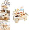 Wooden Childrens Kitchen Pretend Toy With Food Stalls For Visual Development And Parentchild Bonding