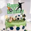 Fußballparty Alles Gute zum Geburtstag Kuchenaufsatz Kinder Jungen Fußball Sportthema Geburtstagsdekoration Zubehör