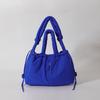 Ielgy Large-Capacity Solid Color Cotton-padded Clothes Bag All-Match Cross-Body Shoulder Bag