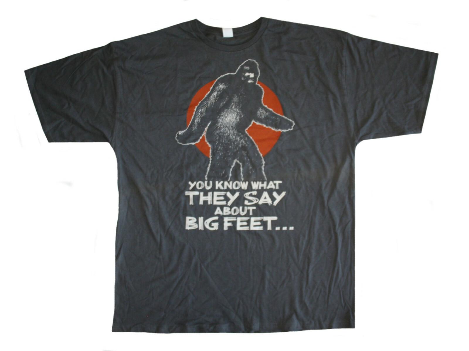 Big Foot  You Know What They Say About Big Feet...  Men s Tall T-Shirt - NWT M