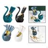Porta forchette cigno, Organizzatore decorativo Set di posate Porta forchette per