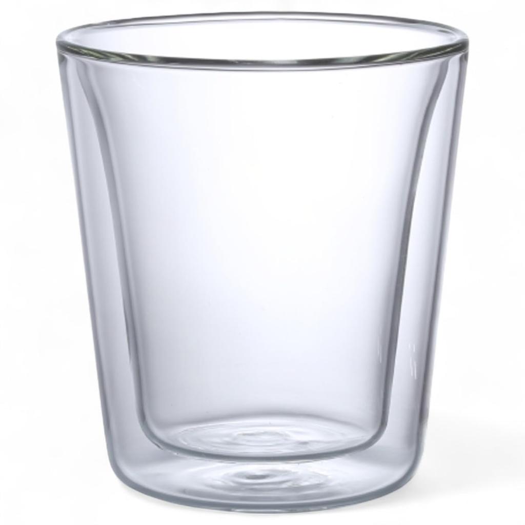 Mizukage Glass Tumbler Double Structure 200cc Bisho Current Model J-kitchens Heat-resistant 82xH90mm