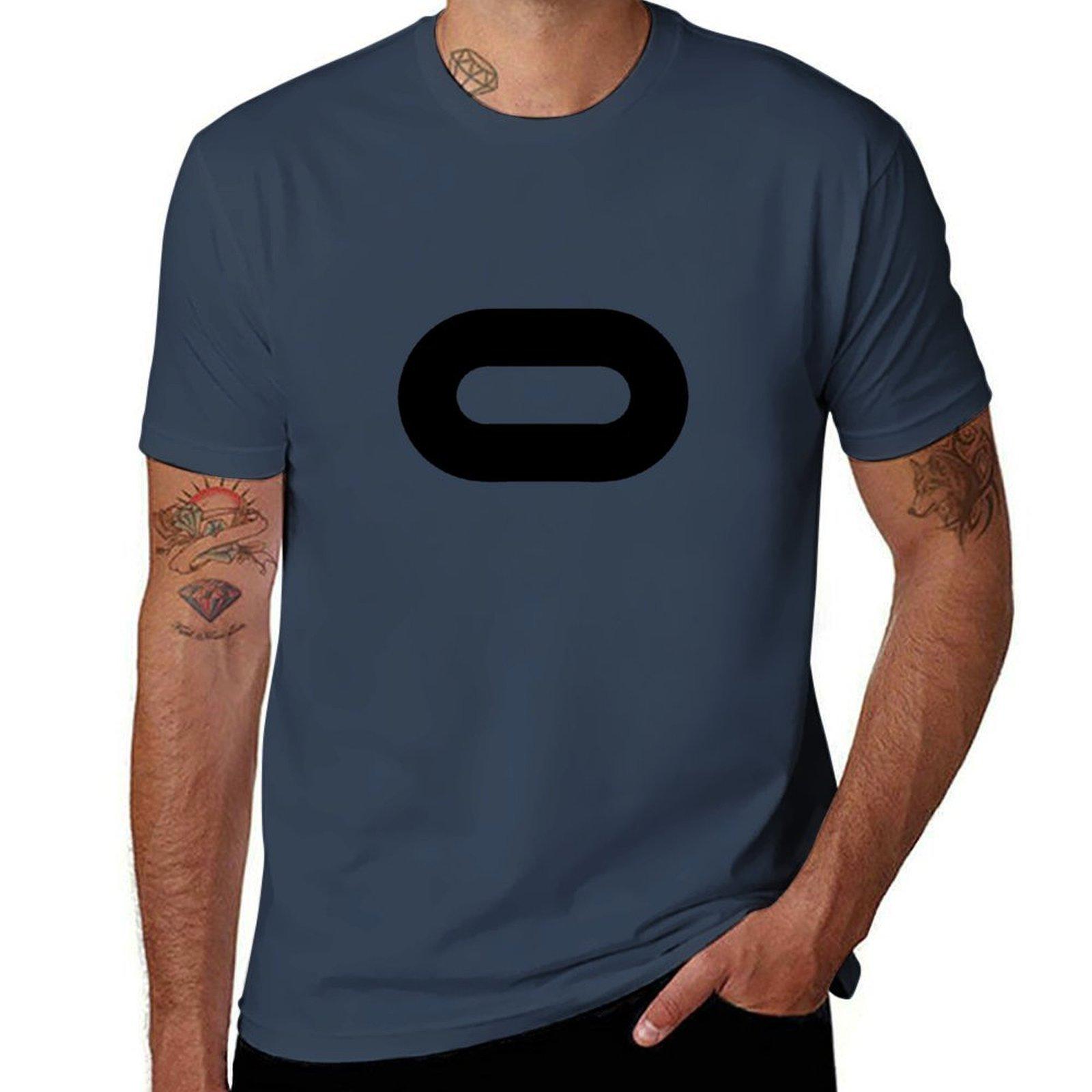 Oculus Logo (Black) Tshirt Work Utility Short Sleeve Shirt S