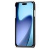 For iPhone 17 Pro Max Case Litchi Texture Leather Coated PC Mobile Back Cover