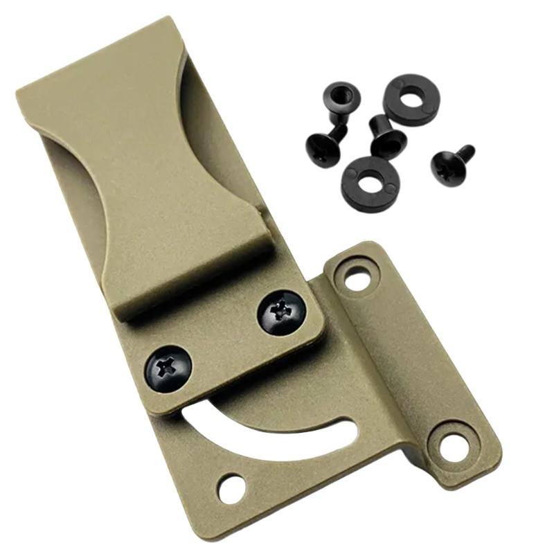 Gürtelclip für Kydex-Scheideholster K-Scheide Taillenclip Zubehör Scheide Rückenclip Gürtelclip mit Schrauben für Werkzeug
