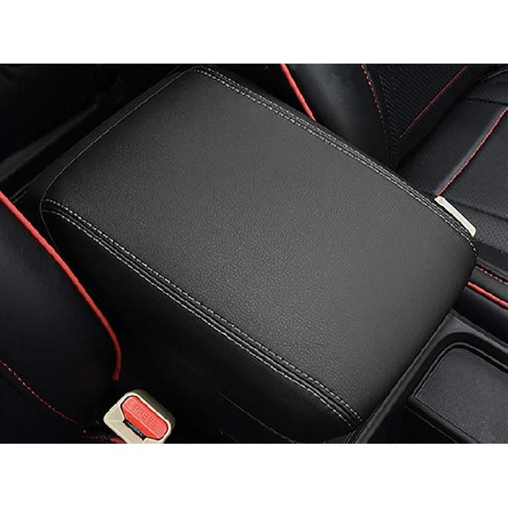 BEERTE Central Console Armrest Box Fit for Honda CRV 2017 2018 2019 2020 2021 2022 Cover Car Armrest Cover Auto Center Console Pad(Black with Black